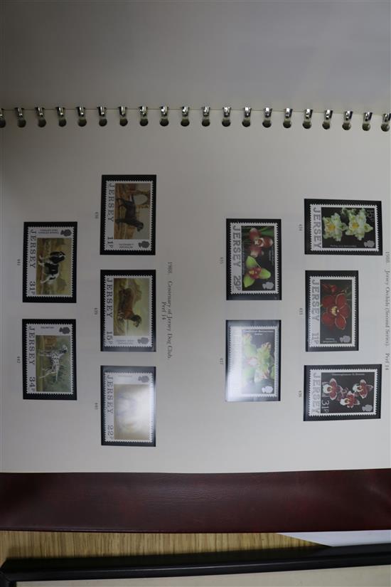 Thirteen albums of Queen Elizabeth II British & Irish unused stamps and first day issues
